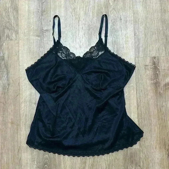 VINTAGE | Black Silk Camisole - Picture 1 of 3